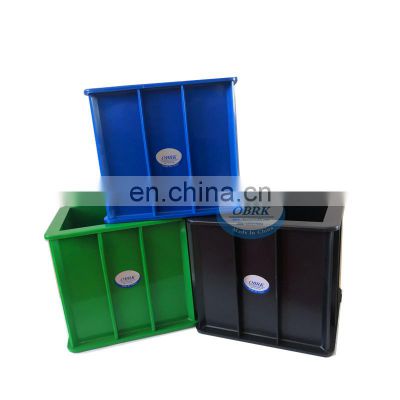150x150x150mm  blue black and green color plastic concrete cube test mould