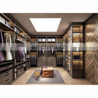 New Year Design Master Bedroom closet Glass Door MDF mod wardrobe closet