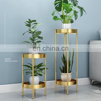 Flower Stand Ladder 2 3 Tier Wedding Indoor Iron Shelf Holder Metal Tall Gold Display Designs Planter Pot Plant Flower Stand