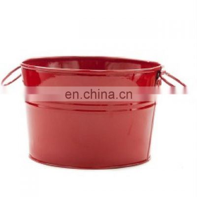 red coloured finished home decor pots and planters for sale