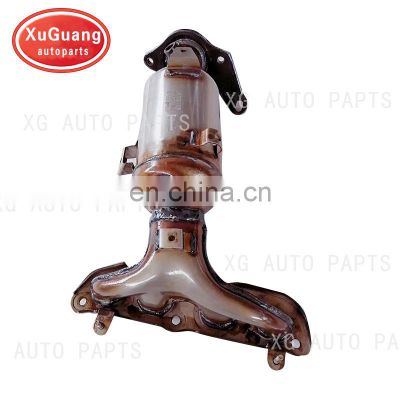 XUGUANG  OEM quality stainless steel exhaust manifold three way catalytic converter for toyota vios 2014