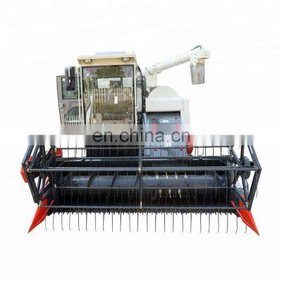 Wishope 4LZ-5.5 Rubber Crawler Rice Combine Harvester Machine Price Small Mini Rice Wheat Combine Harvester