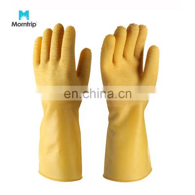 Morntrip Oil Impact Mechanic Rubber Mechanical Safety Workman Gloves For Industrial Use