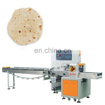 High Quality Automatic Tortillas Cookies Cake Horizontal Packaging Machine