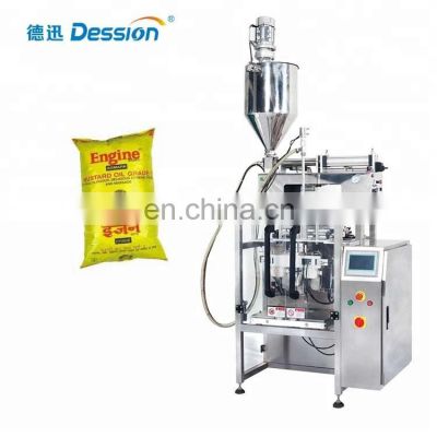 Mustard Oil Packing Machine For Cooking Oil With Plastic Bag