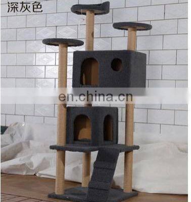Chinese manufacturer cheap price low moq High Quality Big  Cat Scratching Post Cat Scrather Tree and Tower