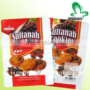 Stand up cookie bags plastic packing