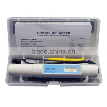 Portable waterproof ORP meter with replaceable electrode