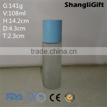 100ml frost cylinder cosmetic glass bottle with screw lid                        
                                                                                Supplier's Choice
