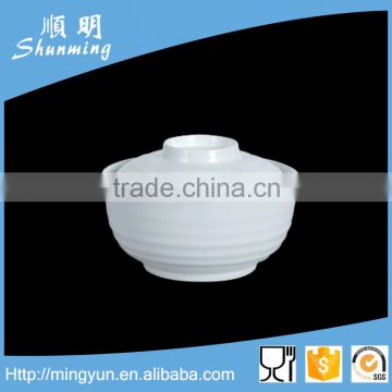 Plastic melamine soup cup with lip