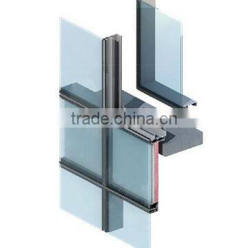glazed aluminum glass curtain wall