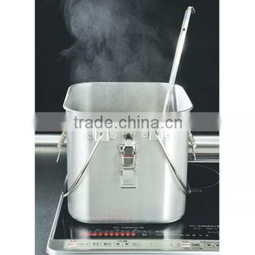 Japanese stainless steel soup pot food container for commercial kitchen