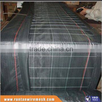 Woven black 14 ga welded wire mesh and PP silt fence landscape fabric (UV Resistance)