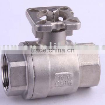 2pc Female Threaded Ball Valve with Mounted Pad