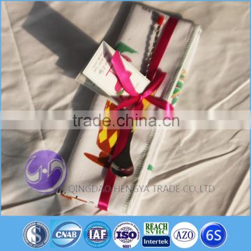 Qingdao Shandong wholesale custom printed cotton gift kitchen towel