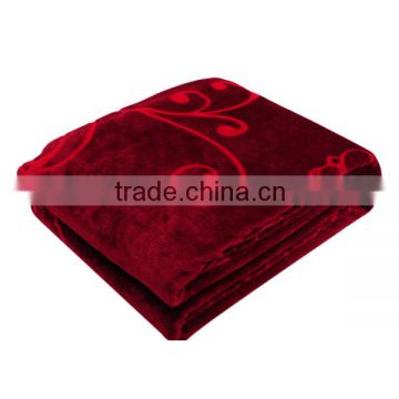 Import Chinese super soft microfiber flannel fleece blanket
