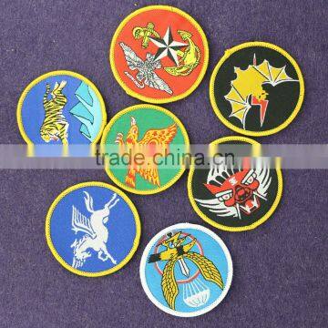 Factory Price Merrow Border Woven Badges With Backing