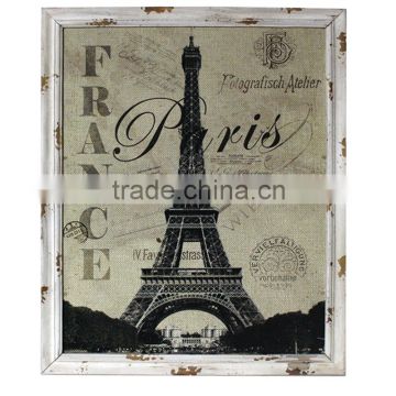Beautiful Wooden Frame Decorative Printing With Burlap