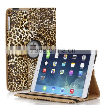Leopard leather cover for ipad /for ipad Air