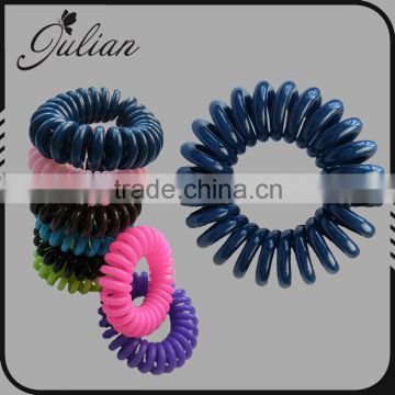 Fashion Telephone Solid Candy Color Elastic Hair Bands Bracelet Ponytail Holder Winter Christmas Scrunchies For Girl FHHTA0020-6