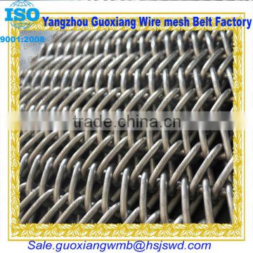 high quality chain link horringbone wire mesh conveyor belting