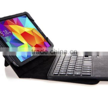 tablet pc leather case bluetooth keyboard for samsung galaxy tab 4