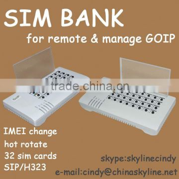 gsm gateway server/imei change/sim bank 32 sim card