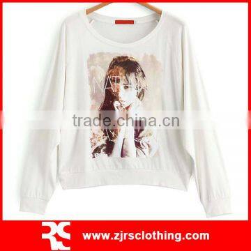 Womens Long Sleeve T-shirt with Digital Print Design