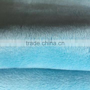 double face brushed super soft 100%polyester velvet fabric for blanket