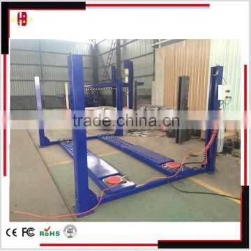 6T Four post car alignment lift with rolling jack