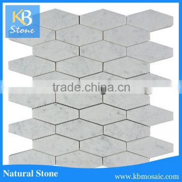 Carrara White Long Hexagon cultured marble made in KB STONE