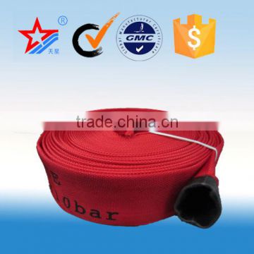 fire fighting canvas water discharge hose in sanxing manufacturer