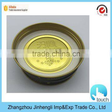 Aluminum cap for plastic bottle