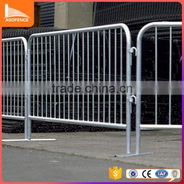 Bridge feet concert fence hot dipped galvanized pipe crowd control barrier