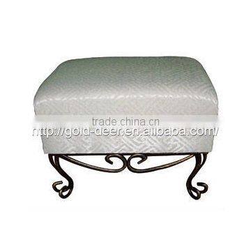 metal leg storage ottoman