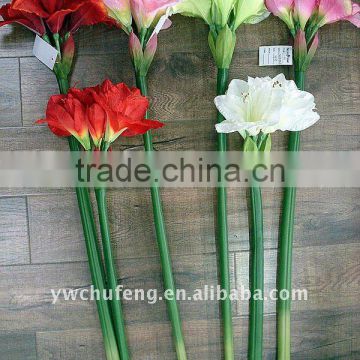 five central artificial belladonna lily flower