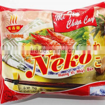 Neko Hot & Sour Shrimp flavor Instant noodles 70 gr
