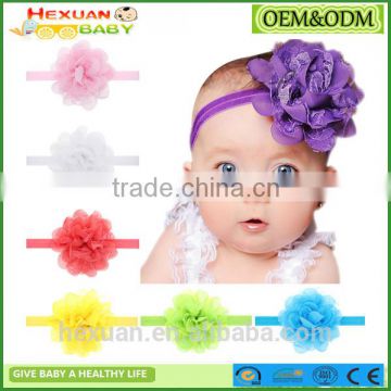 Handmade crochet baby headband flower hairband for girls