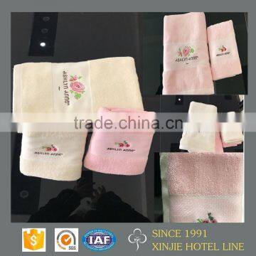 china factory wholesale soft beautiful dobby border gift hand towel