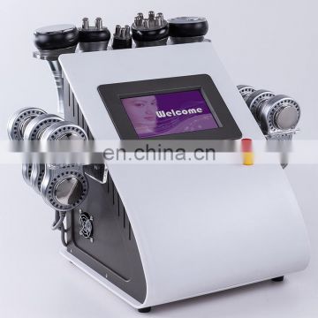 Wholesale 6 in 1 Vacuum Lipo EMS Electric Ultrasonic Cavitation RF microcurrent LipoEMS Slimming Machine Salon  Machine