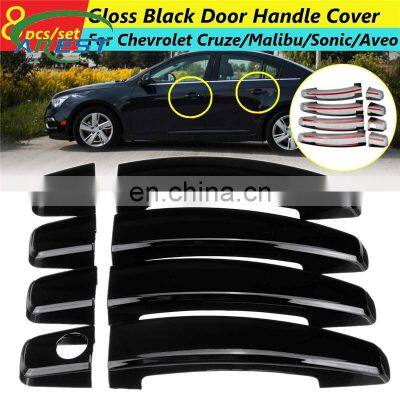 Car Exterior Door Handle Trim For Chevrolet Cruze Camaro Malibu Sonic Volt Aveo Cover Sticker Case Decoration Door Styling