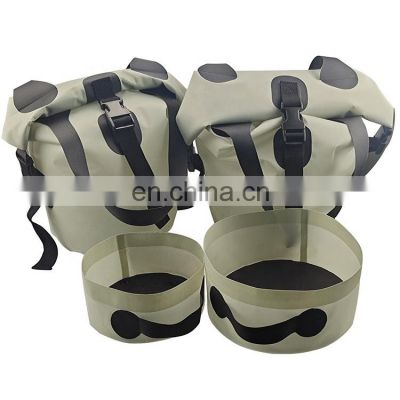 New fashion multi function pet travel handbag and bowl set portable and foldable moisture barrier bag