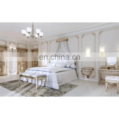 Room Furniture Design Luxury Wood Round Camas Velvet Storage King Size Bed