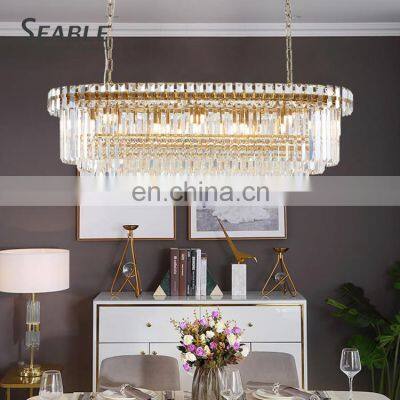 Modern Style Indoor Decoration Cafe Home Villa Luxury Crystal Ceiling Pendant Lamp