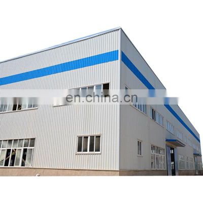 Saudi Arabia Light Painted Galvanized Steel Frame Structure Plant Certificated Industrial Workshop
