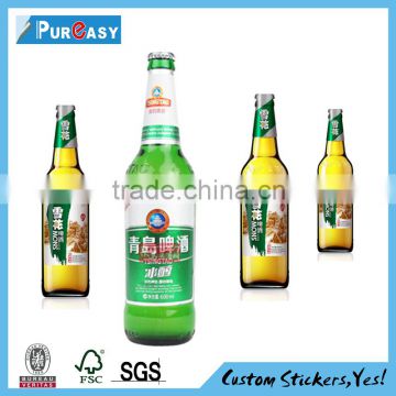High quality printing custom beer botle label