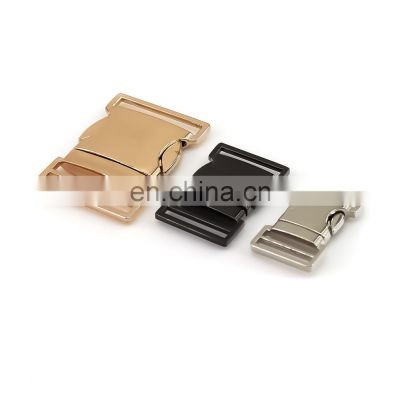 Different Color Thicken Colorfast Metal Zinc Alloy Belt Buckle Quick Side Release Buckle