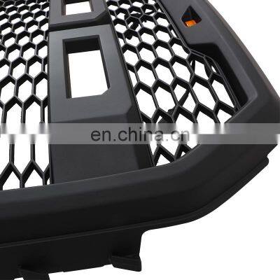 Auto parts Matte Black  Honeycomb Mesh Front  Bumper Grille ABS fit For 18-19 Ford F150