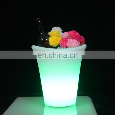 Champagne Wine Drinks Beer Bucket Portable Party Use Glow Light Illuminated Ice Bucket Wine Coolers Beer Bottle Holders