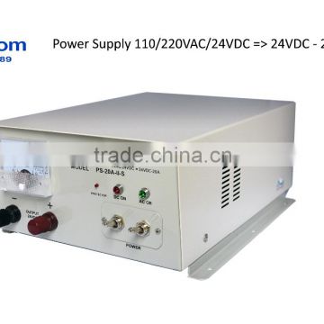 Power Supply for Gyro compass, INM - C, MF\HF transceiver Input 110/220VAC/24VDC-> Output 24VDC, 20A